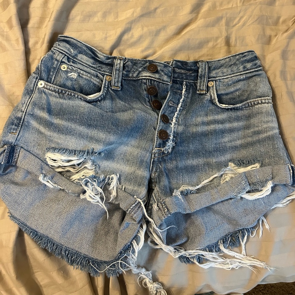 Free people denim shorts
